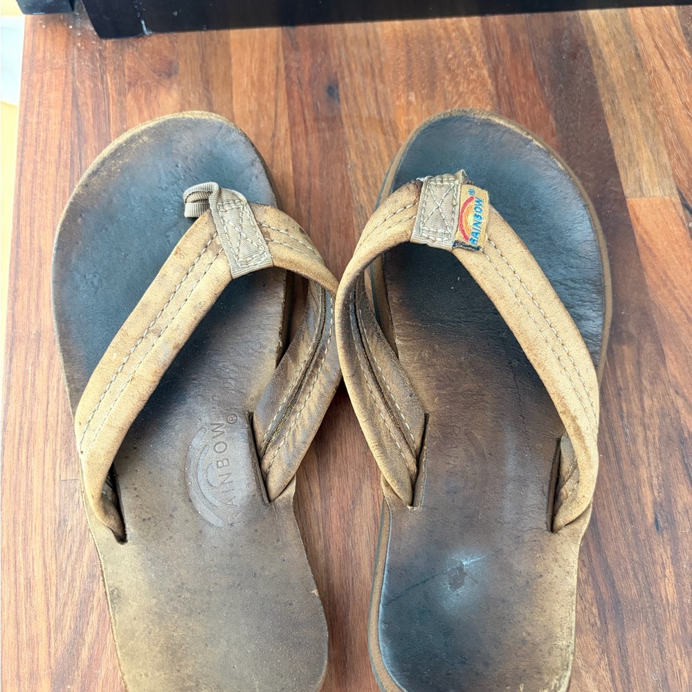 Rainbow Kids Brown Flip Flops